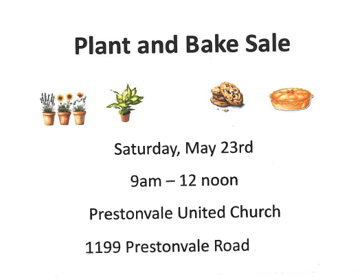 2026 05 23 Plant and Bake Sale