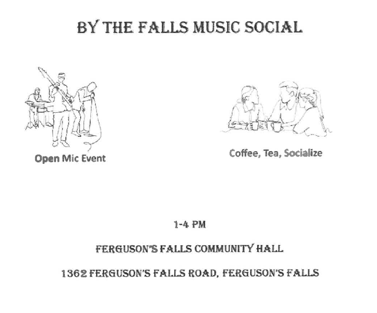 By The Falls Music Social Poster