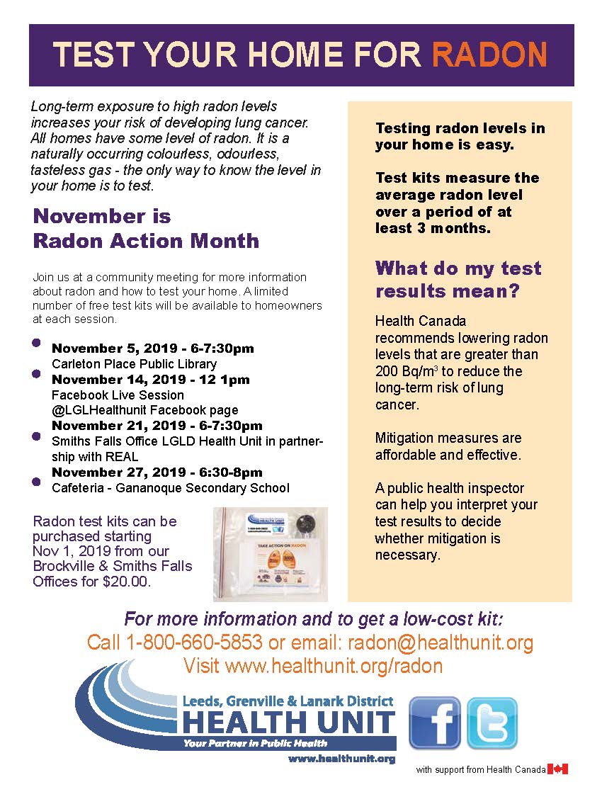 Radon Information Sessions