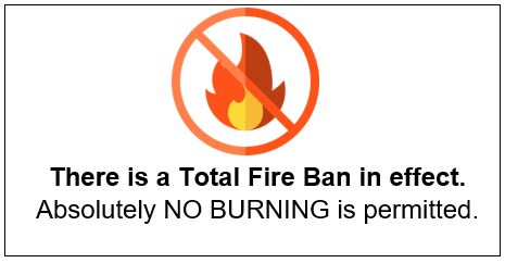 Fire ban in effect