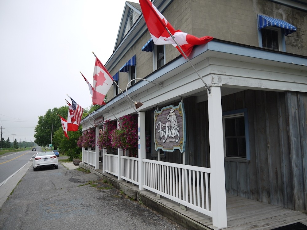 Old store front in the village of Balderson